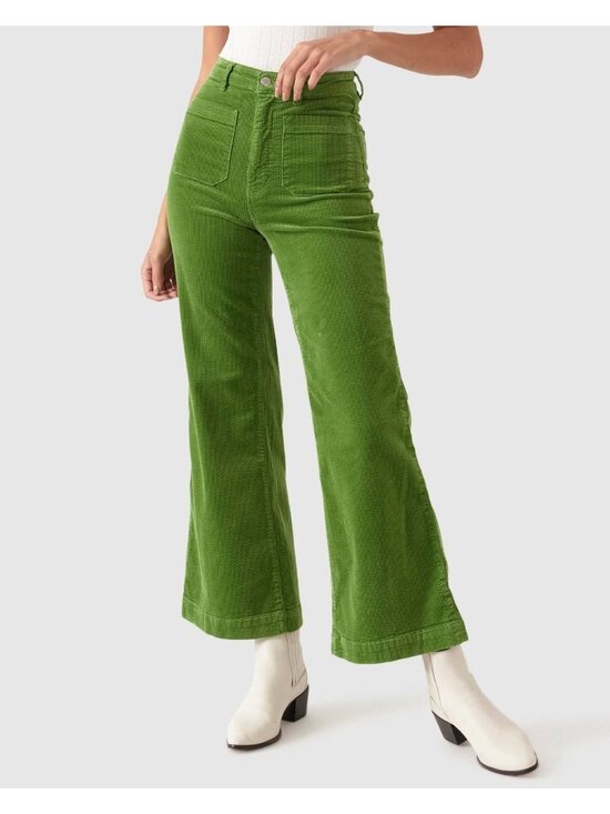 L.L. Bean Pants - L.L. Bean Straight Corduroy Pants Favorite Fit Curvy Womens Size 14 Regular Gree